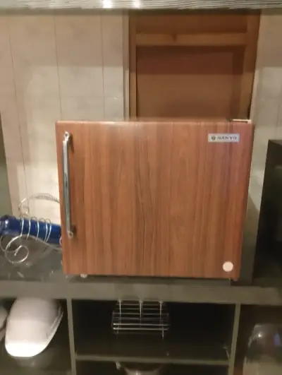 Mini refrigerador Sanyo con diseño retro - miniatura 3