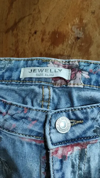 Jeans de mujer con estampado floral Jewel XL - miniatura 2