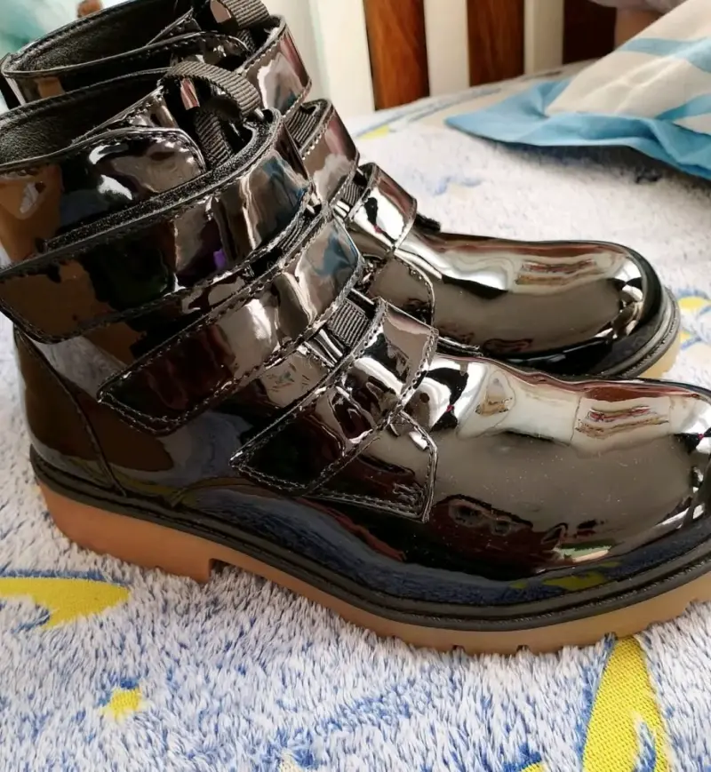 Botas negras de charol para niños Colloky - 4