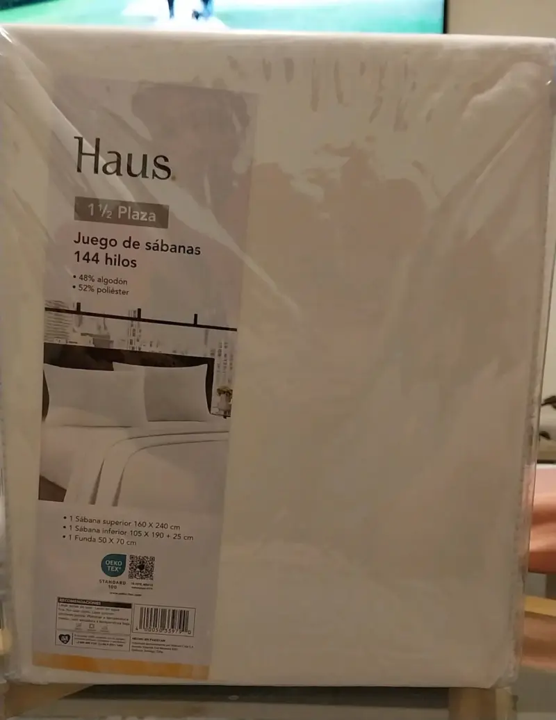Juego de sábanas Haus 1 1/2 plaza poliéster - 3