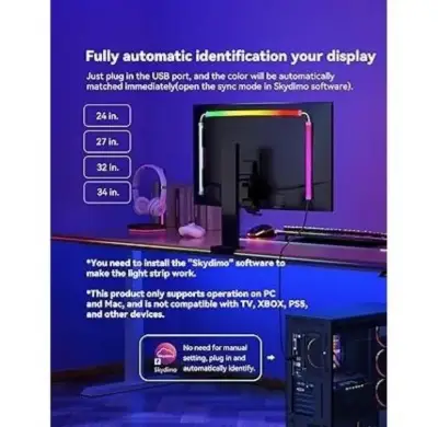 Tira LED RGB para Monitor Ultrawide - miniatura 1