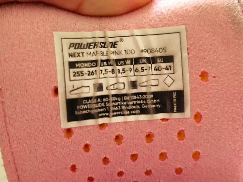 Patines en línea Powerslide Next Marble Pink 100 - 3