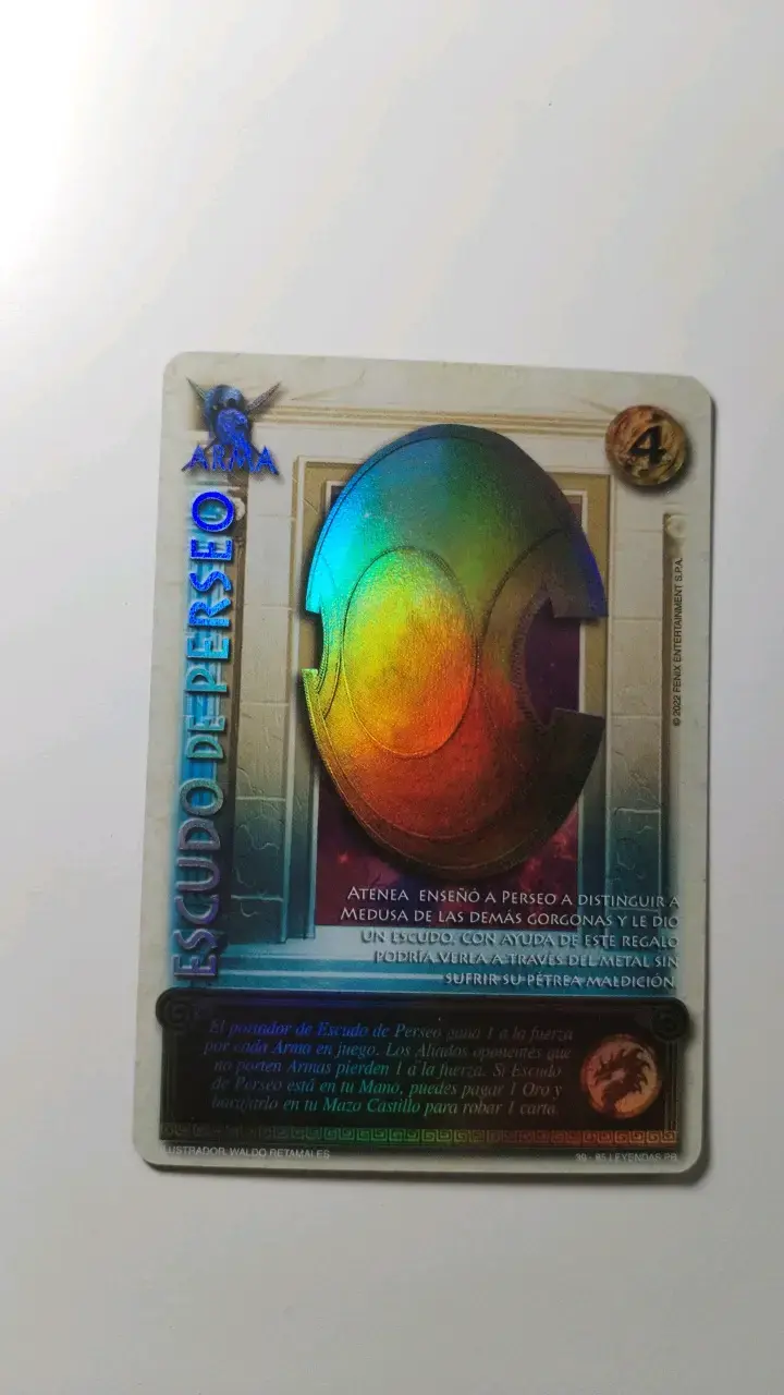 Carta coleccionable Escudo de Perseo