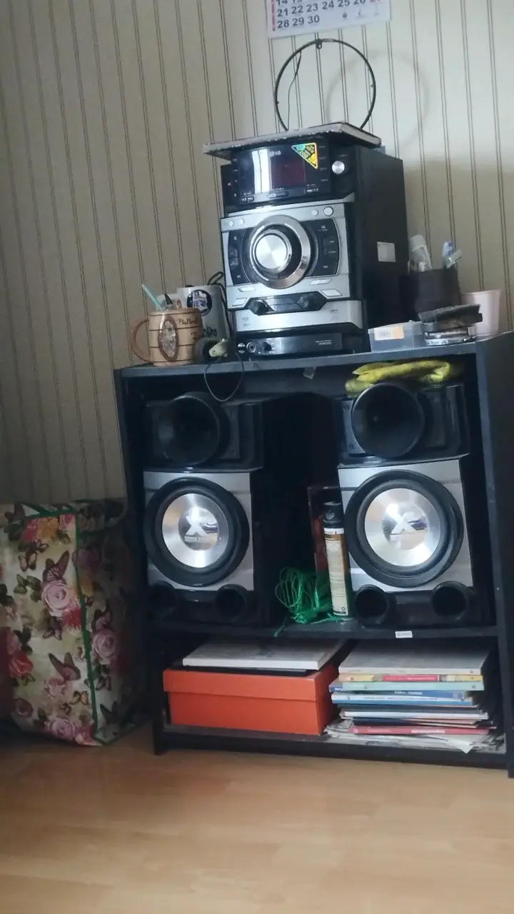Equipo de sonido LG con parlantes potentes