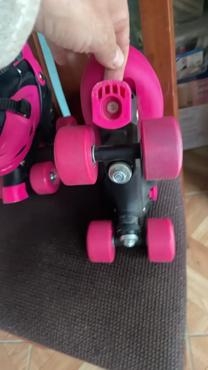 Patines 4 ruedas para niños color rosa - 3