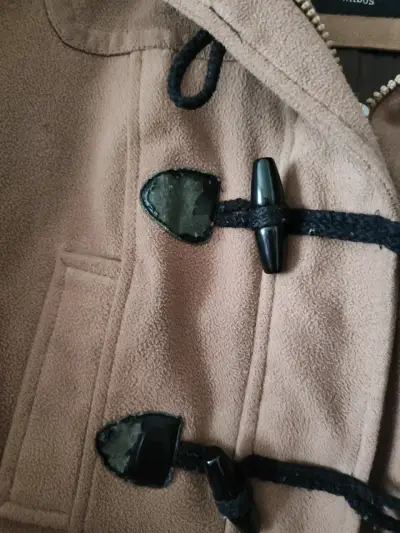 Abrigo Duffle Coat Mujer Marrón con Capucha - miniatura 4