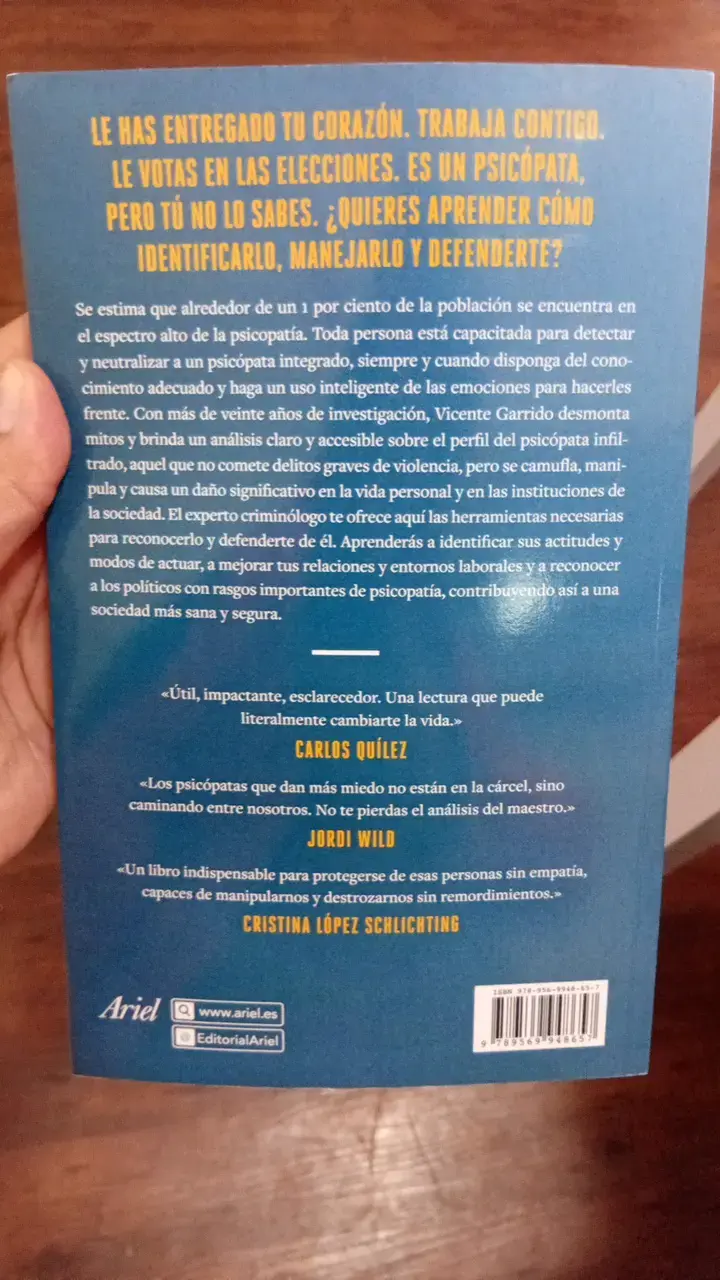 Libro El Psicópata Integrado de Vicente Garrido - 2