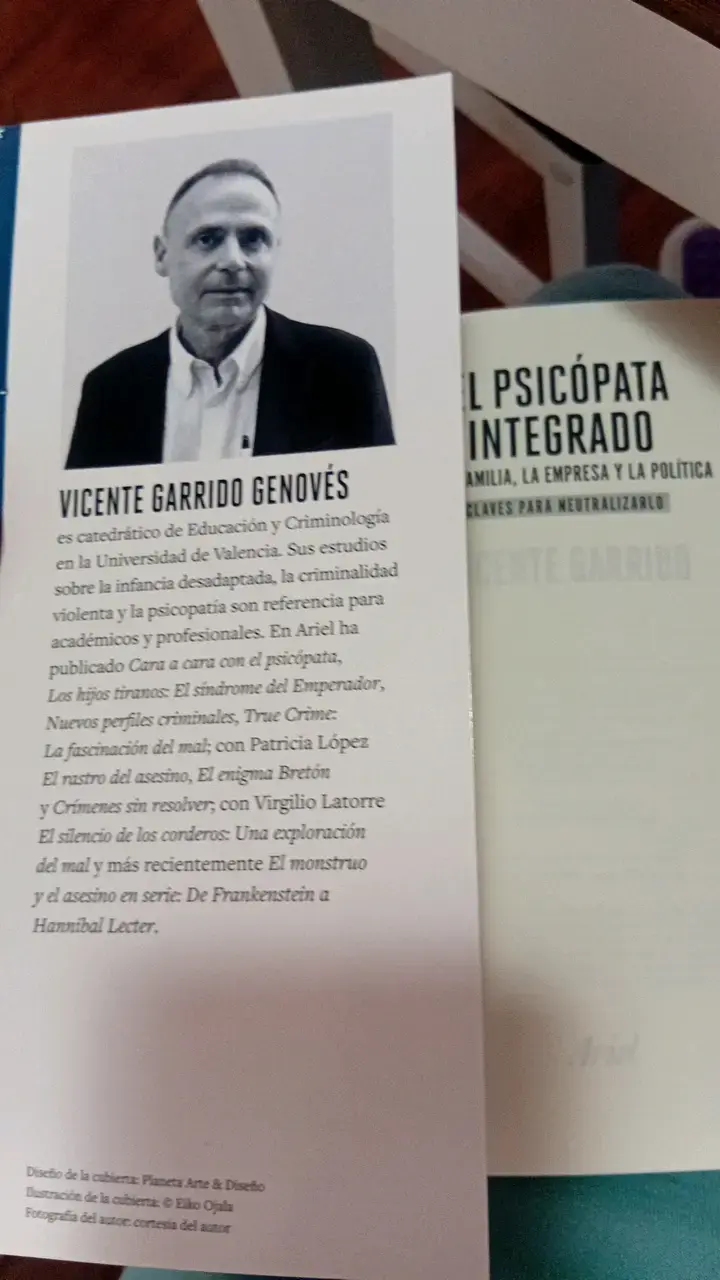 Libro El Psicópata Integrado de Vicente Garrido - 3
