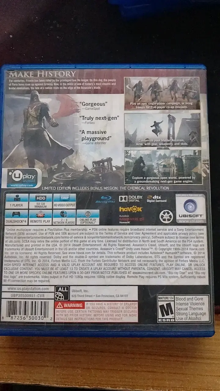 Juego PS4 Assassin's Creed Unity Edición Limitada - 2