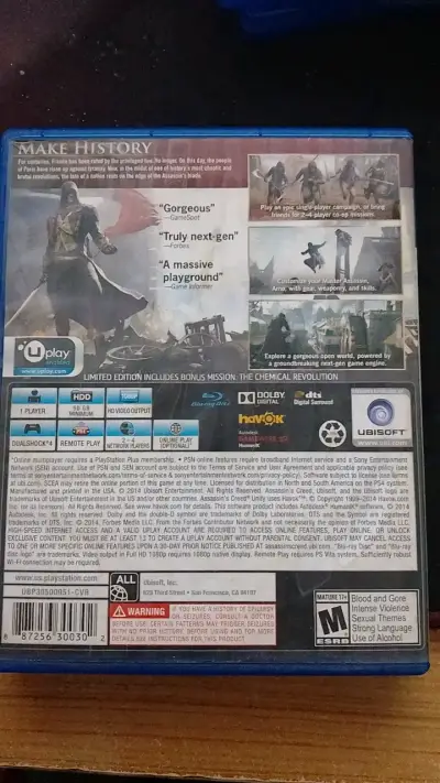 Juego PS4 Assassin's Creed Unity Edición Limitada - miniatura 2
