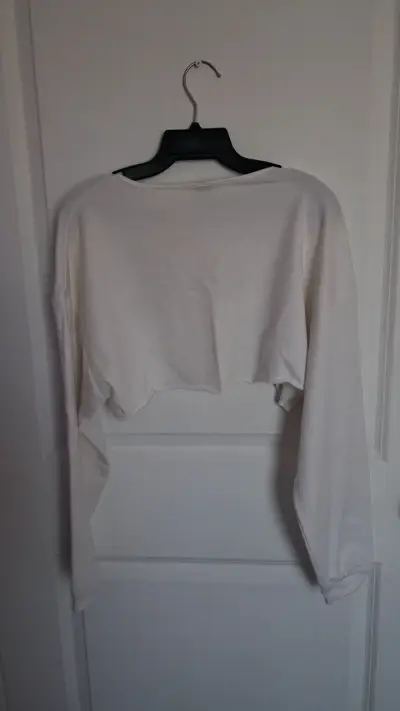 Polera corta blanca Shein para mujer - miniatura 3