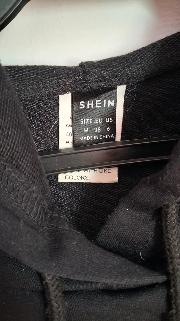 Polerón corto negro Shein para mujer - 2