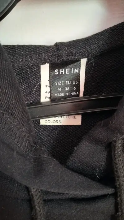 Polerón corto negro Shein para mujer - miniatura 2