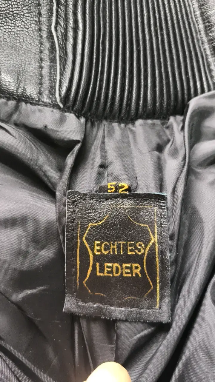 Pantalones de cuero para motociclista Macna negros - 6