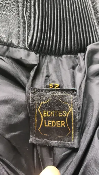 Pantalones de cuero para motociclista Macna negros - miniatura 6