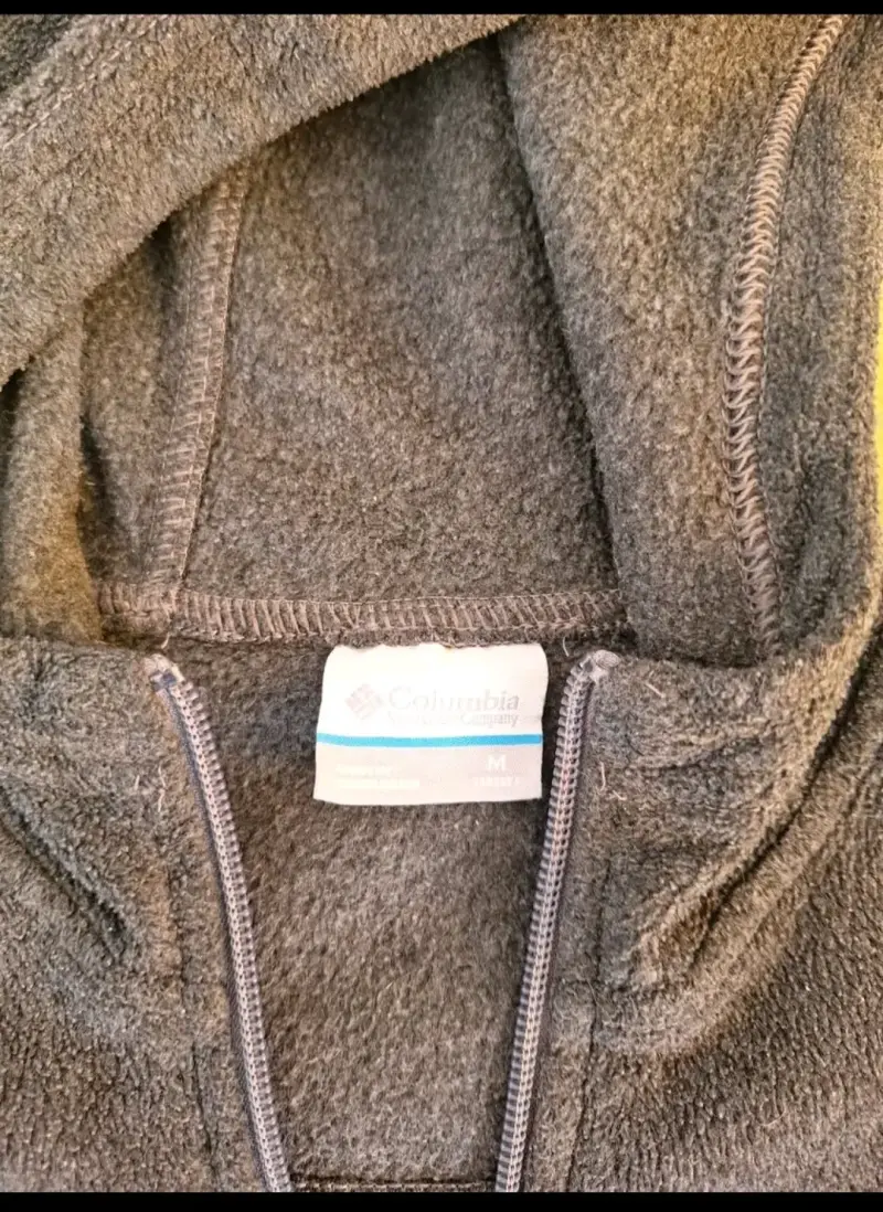Polerón de polar gris con capucha Columbia Niño M - 2