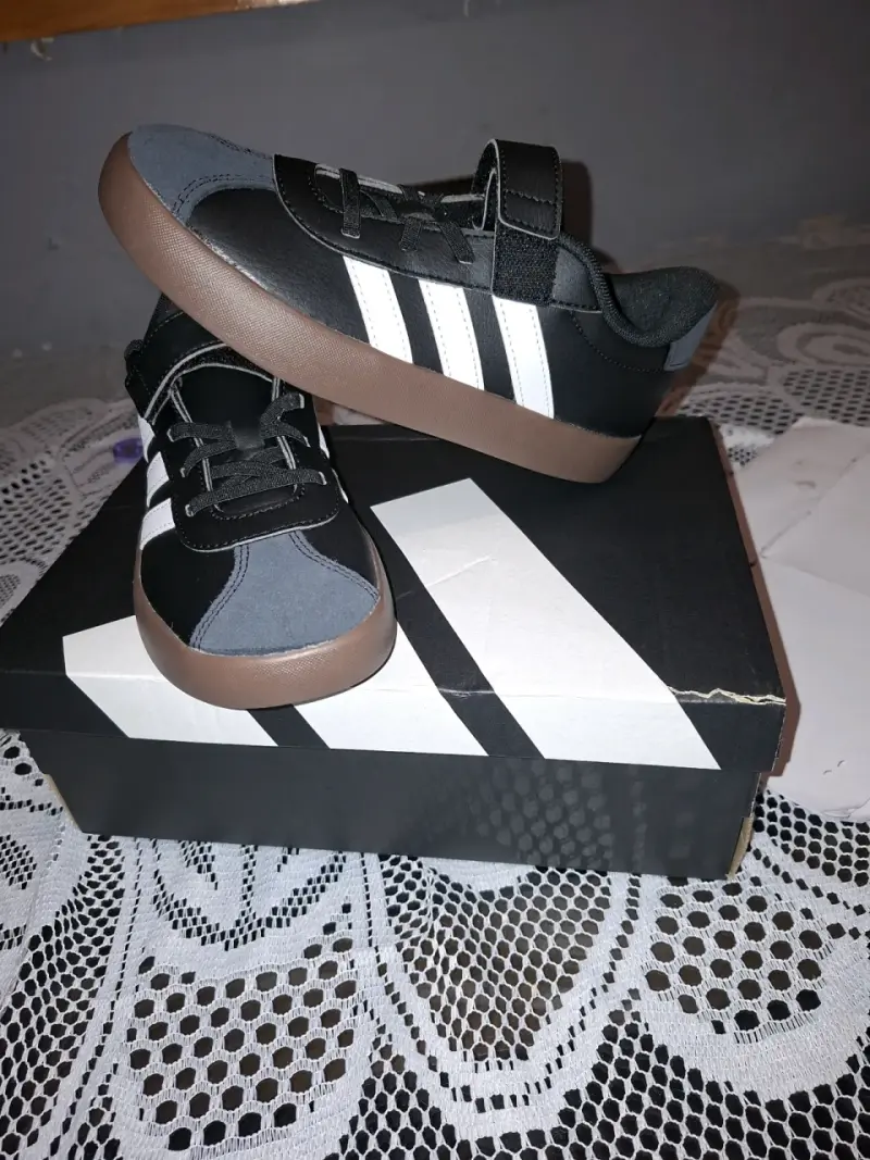 Zapatillas Adidas Court 3.0 Niños Negras - 2