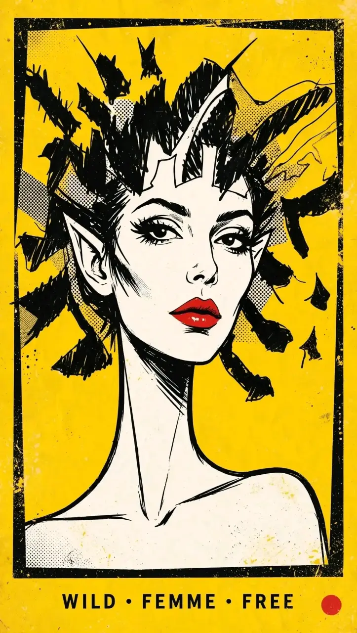 Póster artístico Wild Femme Free