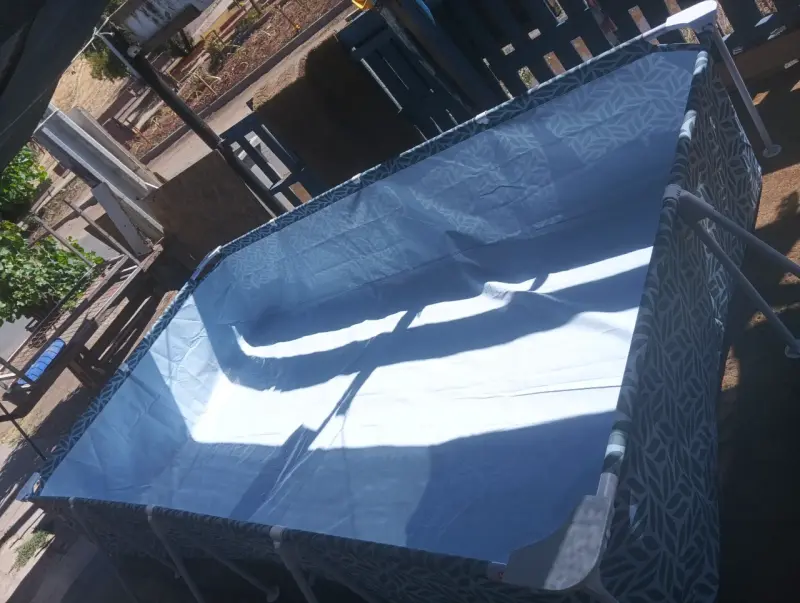 Piscina estructural rectangular Bestway gris - 2