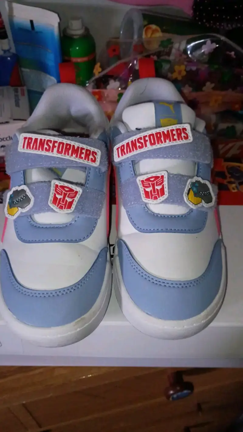 Zapatillas infantiles Puma Transformers azul y rojo - 2