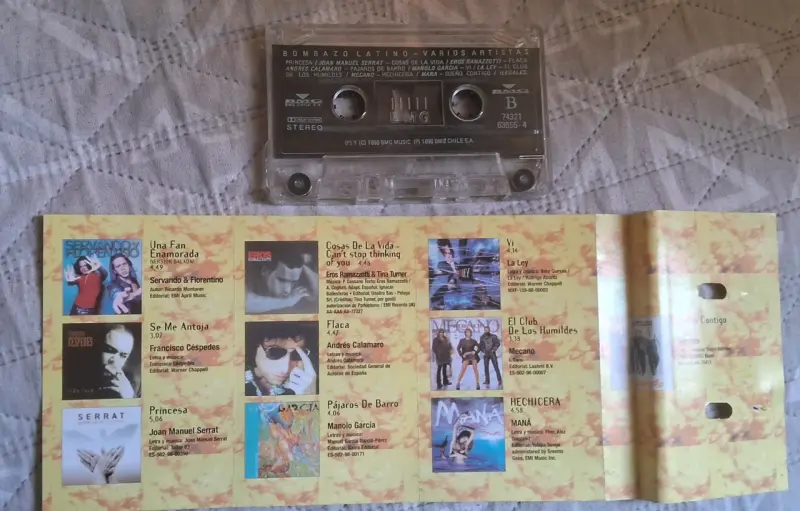 Cassette Bombazo Latino Varios Artistas - 3
