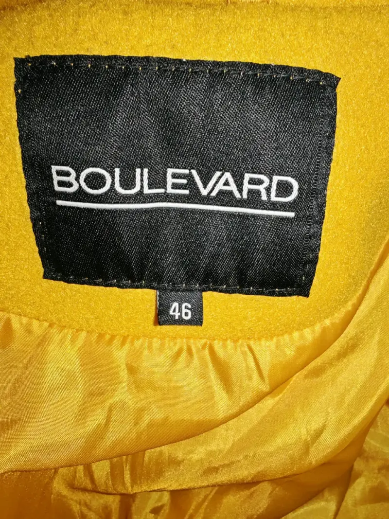 Abrigo amarillo Boulevard con cinturón - 3