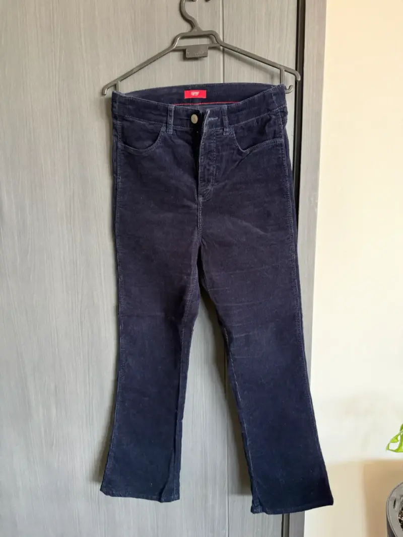 Pantalón cotele azul marino Esprit - 3