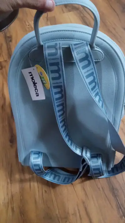 Mochila azul claro Moleca con diseño elegante - miniatura 2