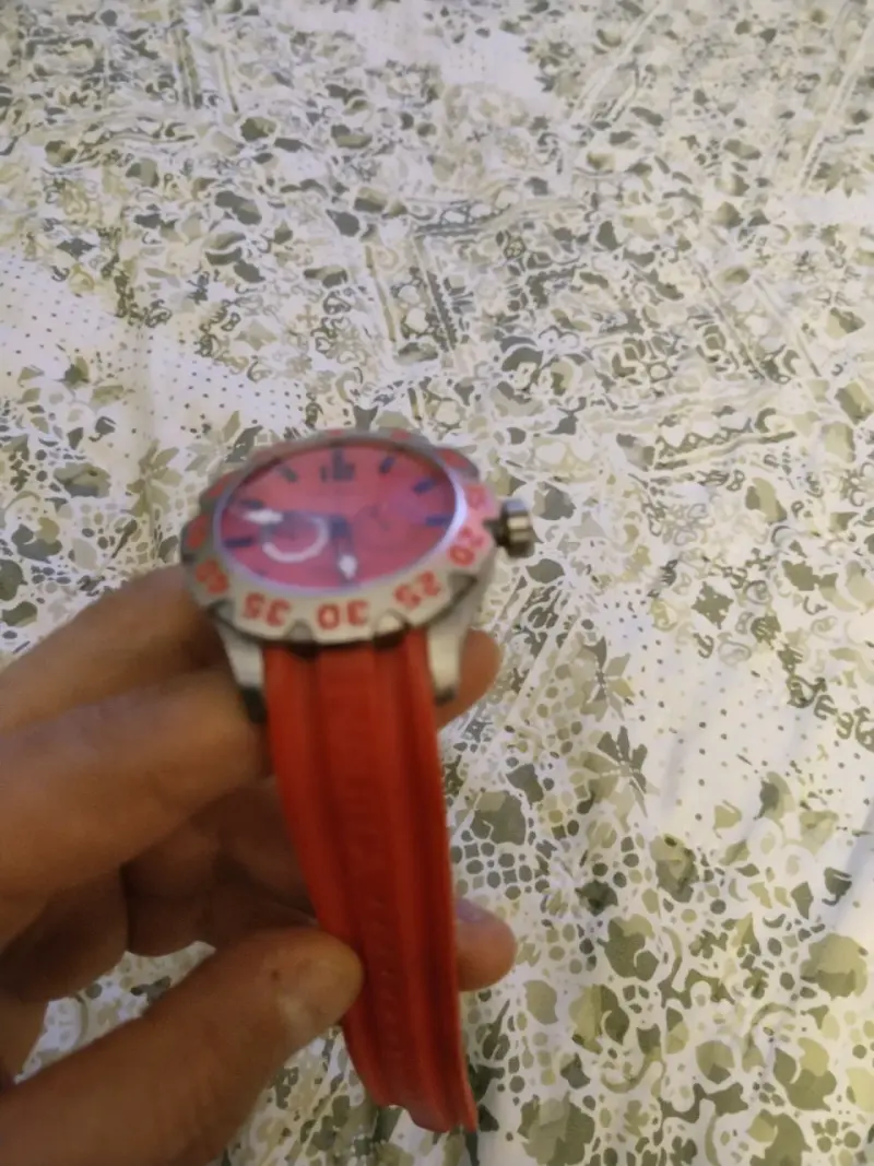 Reloj Nautica rojo deportivo resistente al agua - 4