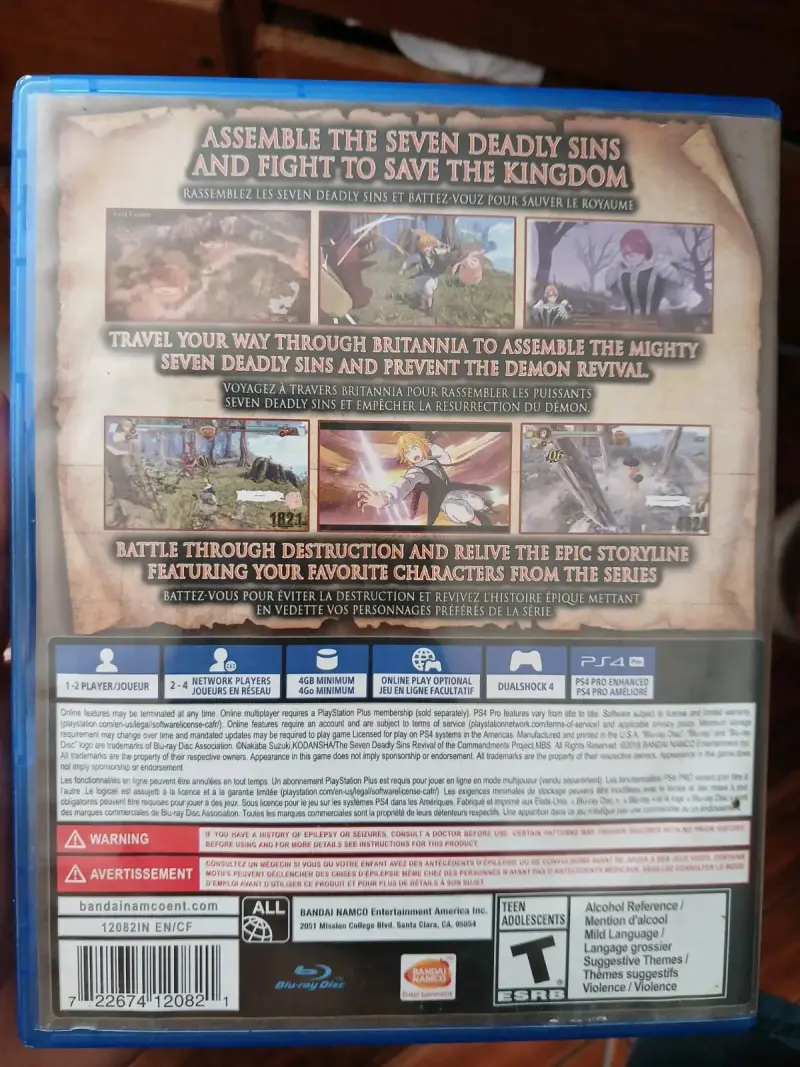 Juego PS4 The Seven Deadly Sins: Knights of Britan - 3