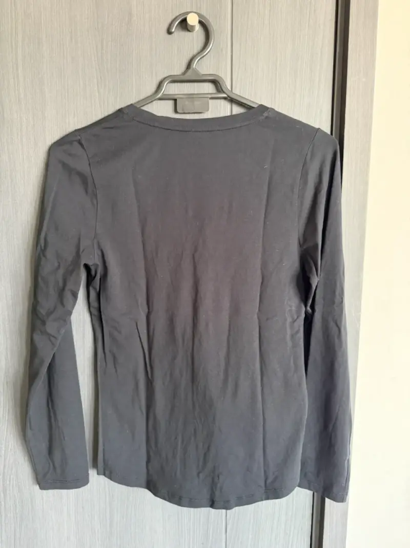 Polera negra manga larga Saville Row - 3