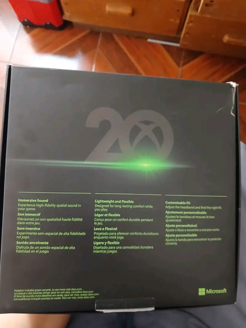 Audífonos estéreo Xbox edición 20 aniversario - 3
