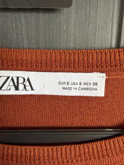 Sweater Zara color terracota para mujer - miniatura 2