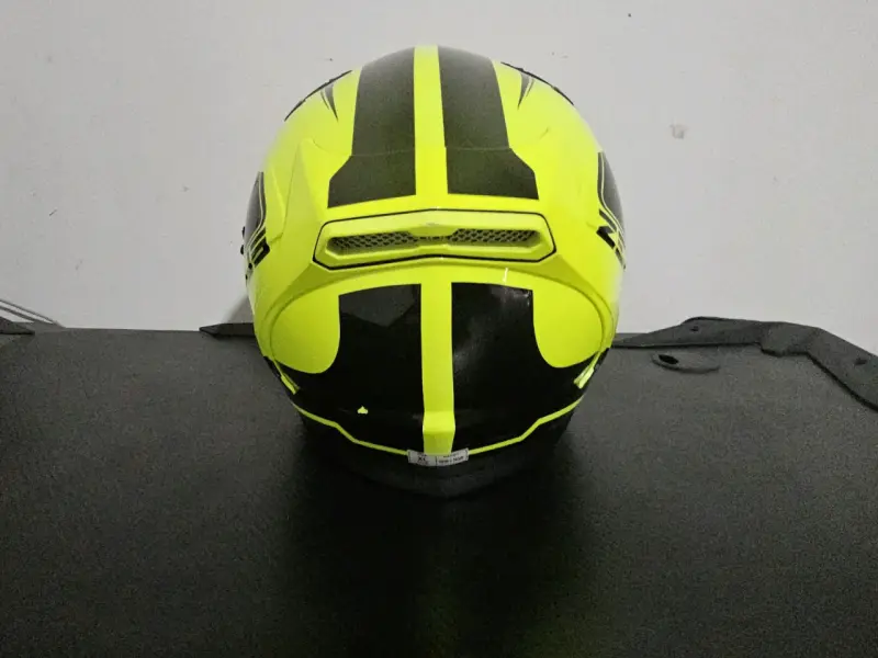 Casco de moto Zeus amarillo neón - 3