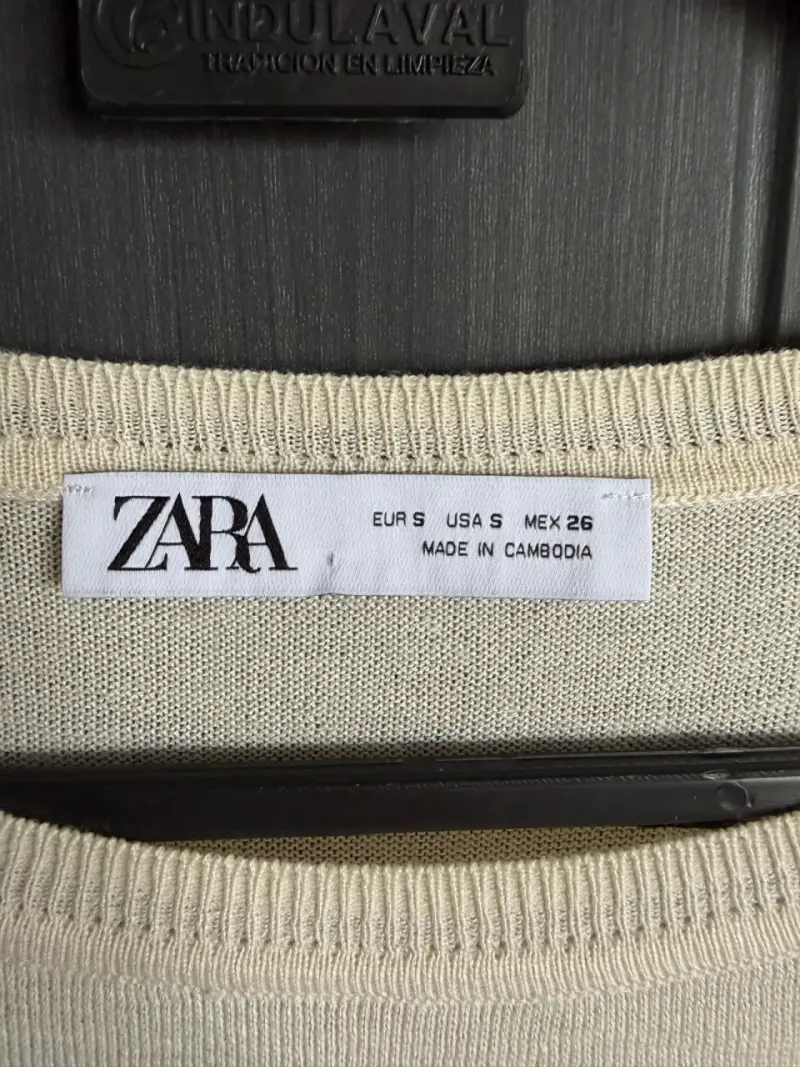 Sweater Beige Zara Talla S - 2
