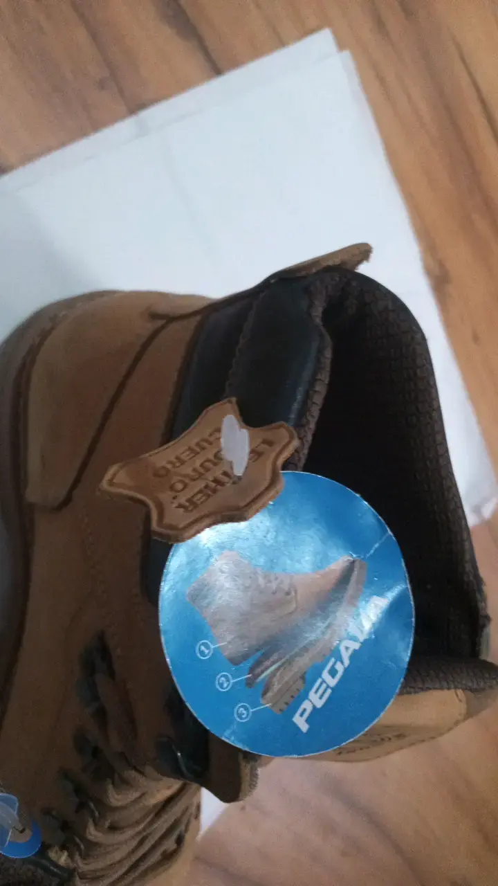 Botin de cuero marrón Pegada para hombre - 3