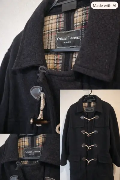 Abrigo Duffle Coat Negro Christian Lacroix Hombre - miniatura 1