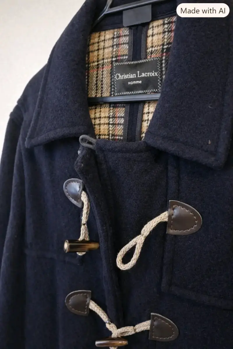 Abrigo Duffle Coat Negro Christian Lacroix Hombre - 2