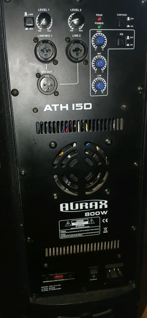 Parlante bheringer pasivo y Aurax ATH 15D 800W - 2