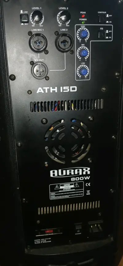 Parlante bheringer pasivo y Aurax ATH 15D 800W - miniatura 2