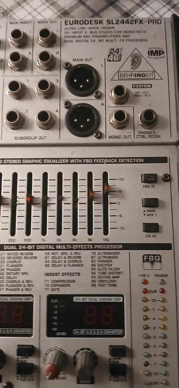 Consola de mezcla Behringer Eurodesk SL2442FX-PRO - 4