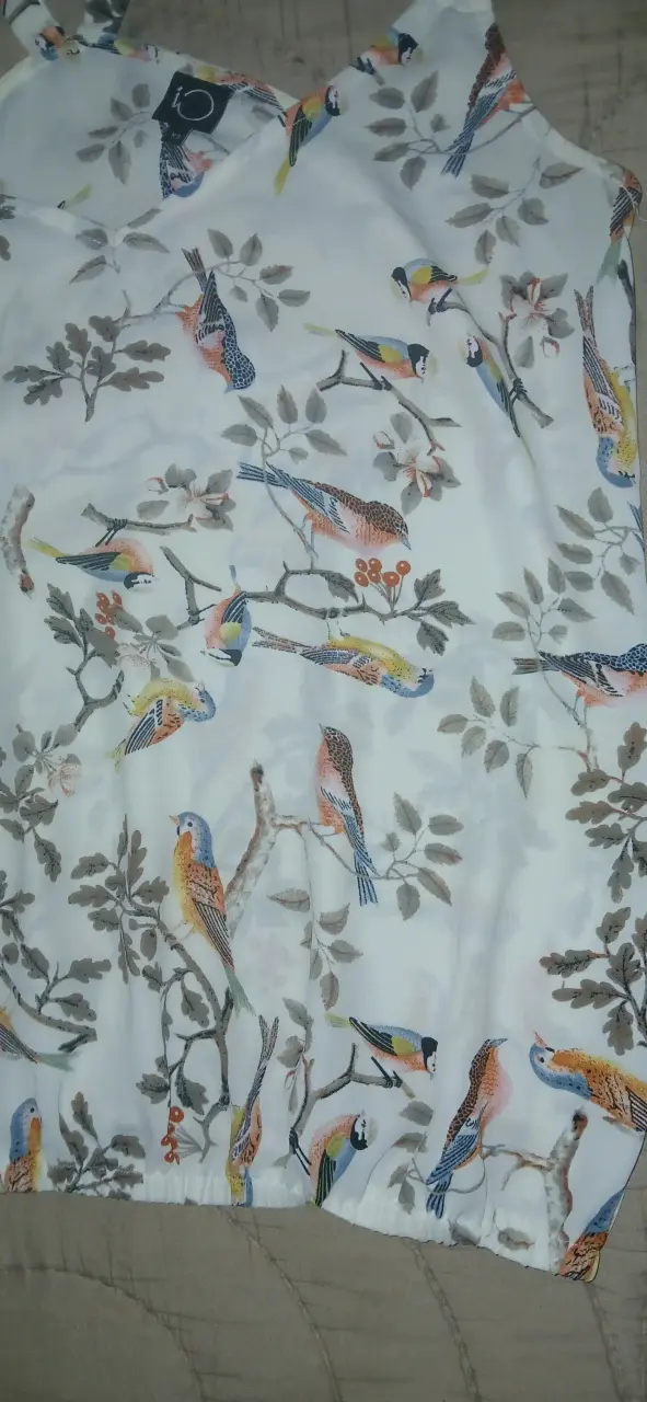 Blusa de tirantes con estampado marca IO talla S - 2