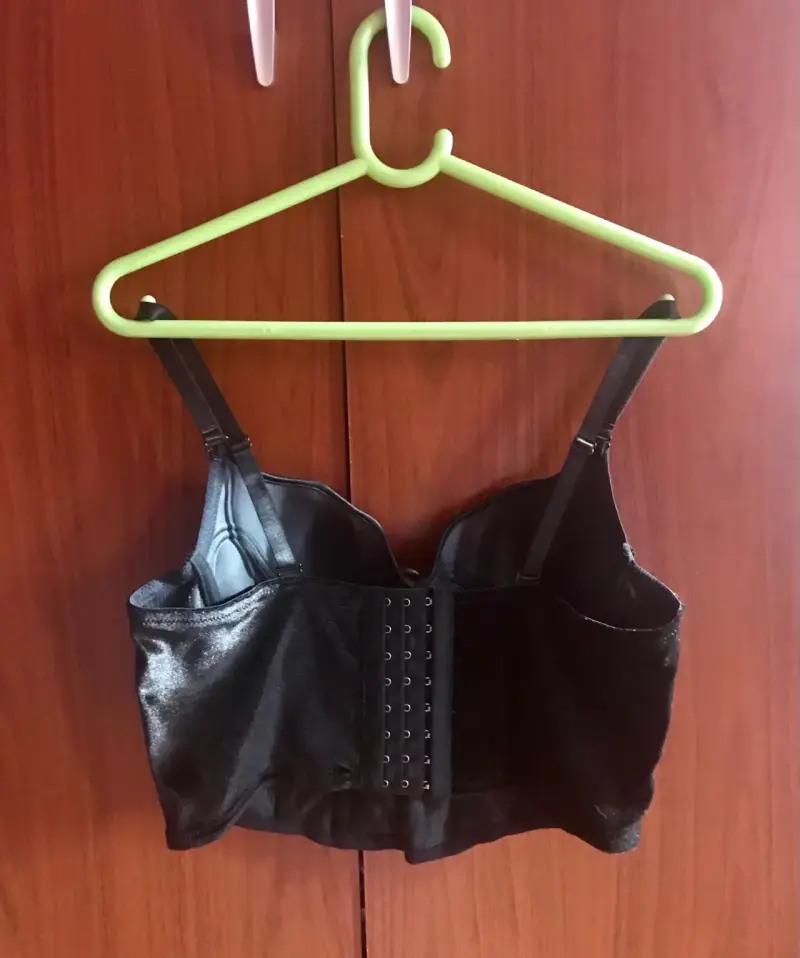 Corset bustier terciopelo negro - 2