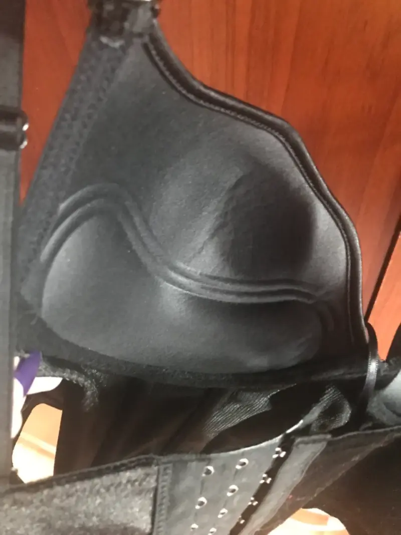 Corset bustier terciopelo negro - 4