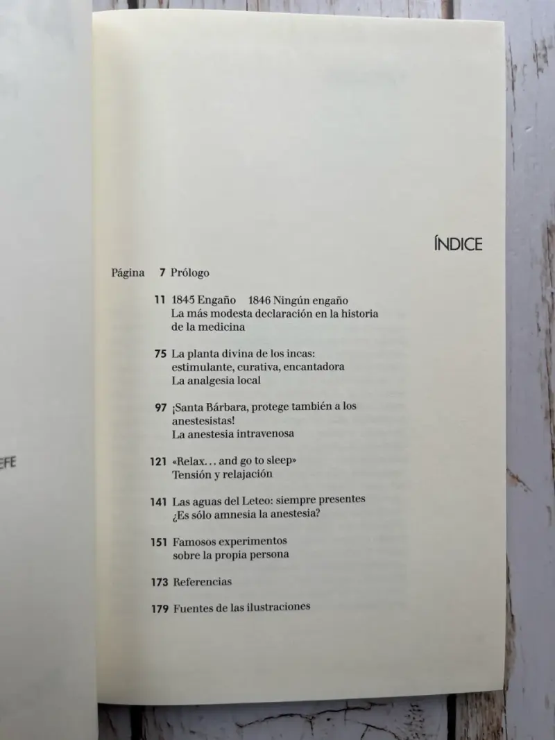 Libro 'Anestesia' sobre historia médica - 2