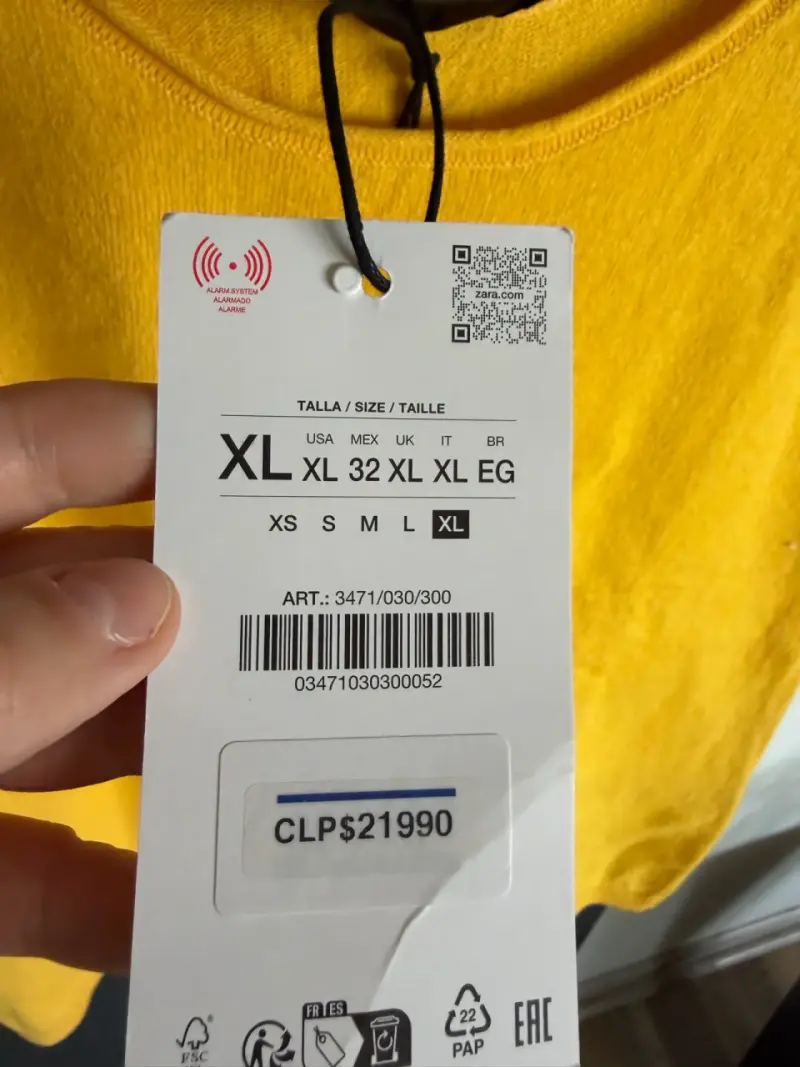 Polera sin mangas amarilla talla XL - 3
