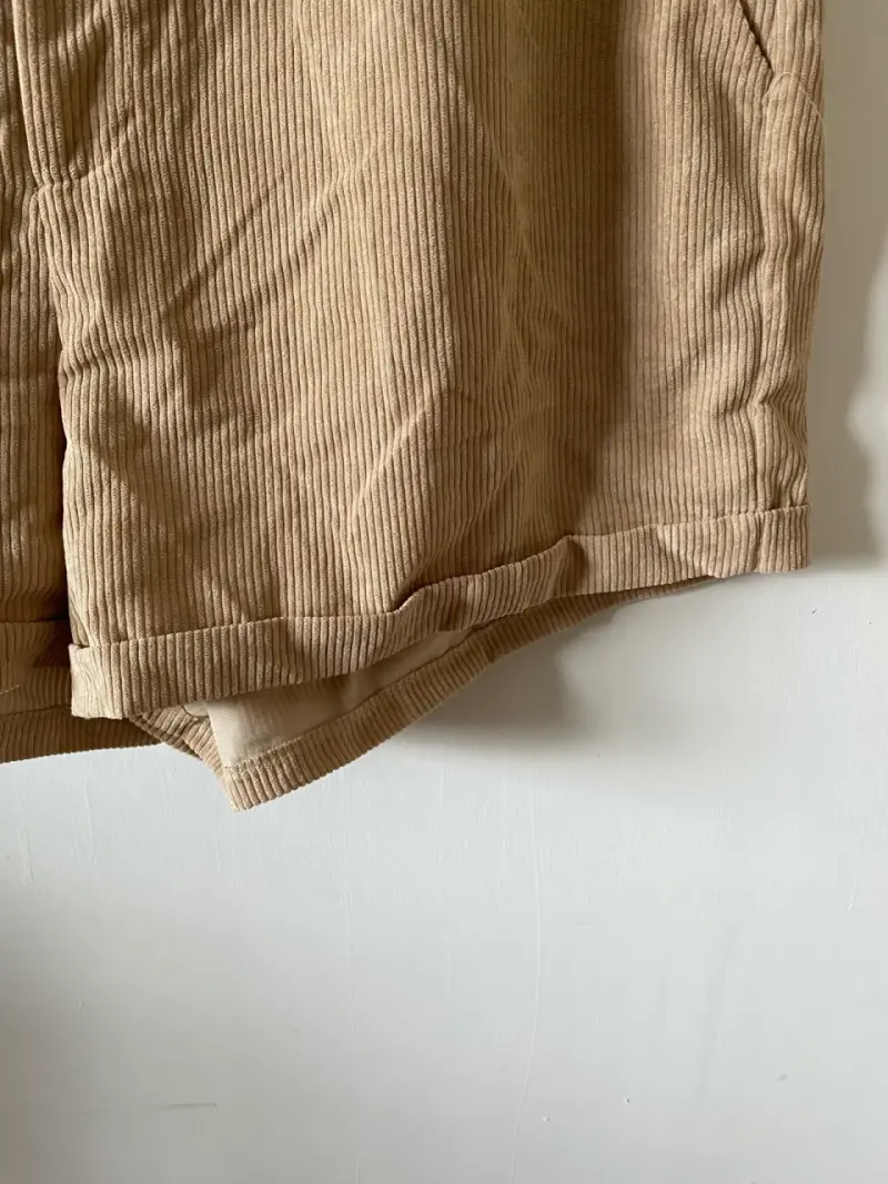 Shorts beige para mujer talla 4XL - 2