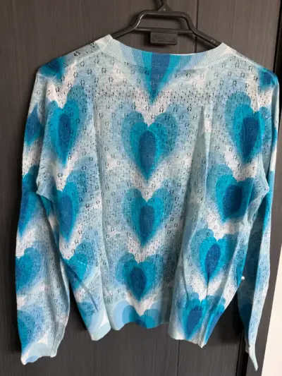 Sweater Bimba y Lola azul con diseño de corazones - miniatura 3