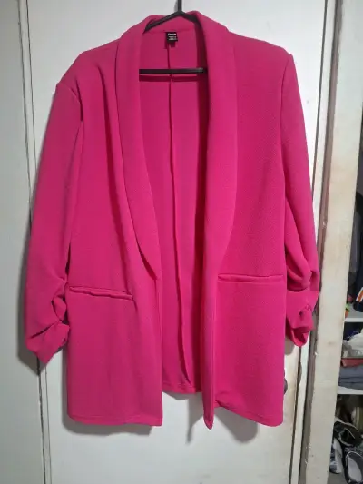 Blazer fucsia para mujer Shein talla XL - miniatura 1