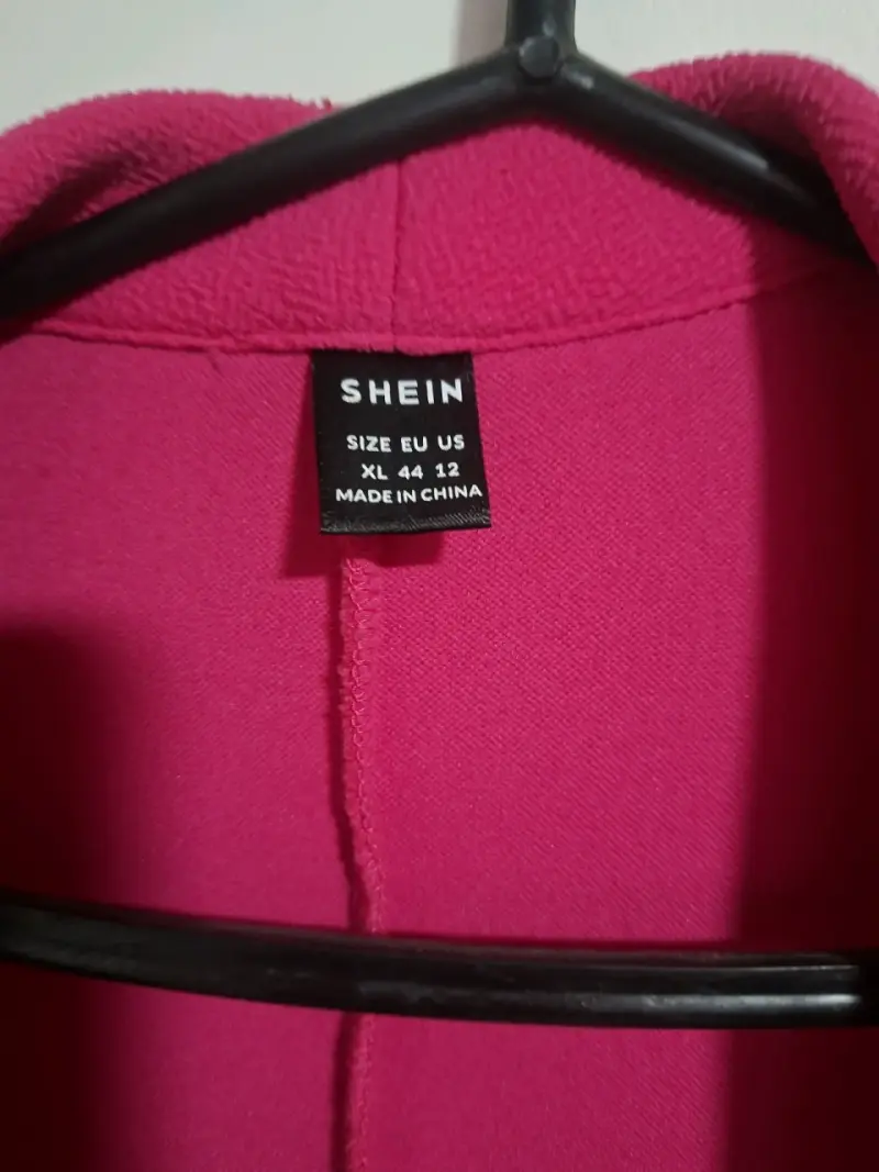 Blazer fucsia para mujer Shein talla XL - 2